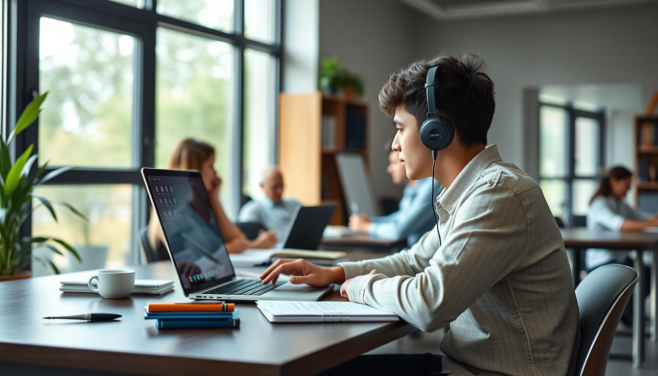 Students working in research laboratory